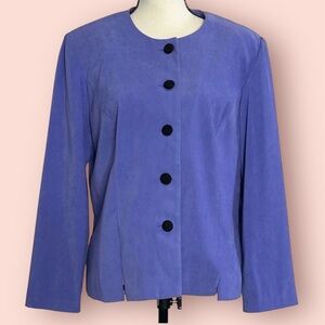 3/$10 Leslie Fay Blazer 16 Lavender Jacket Vintage